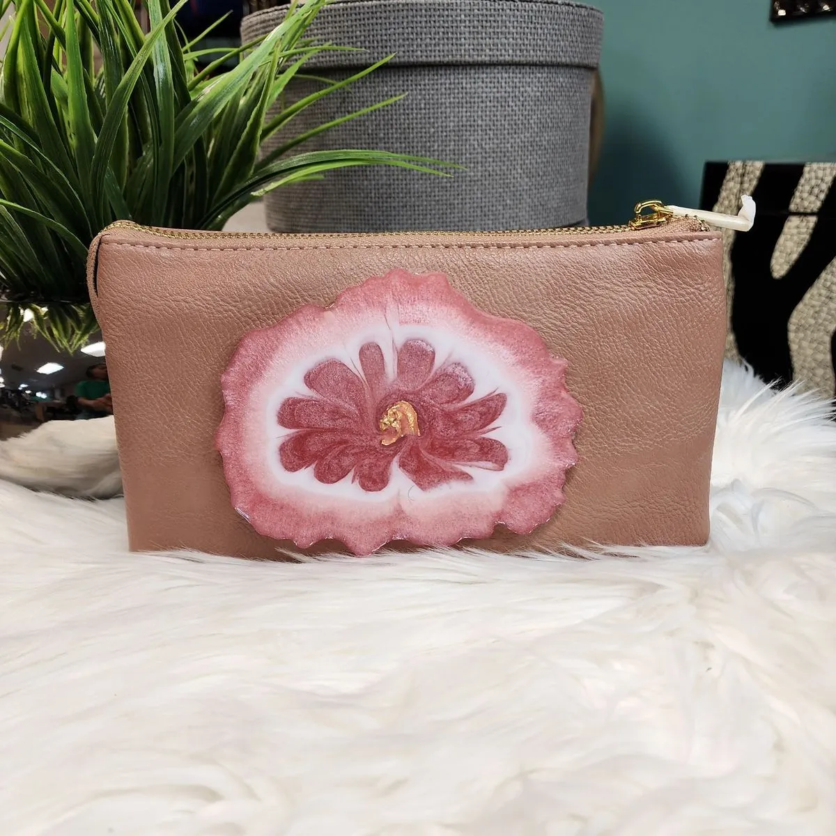 The Shelby Leather Resin Geode Handbag Collection