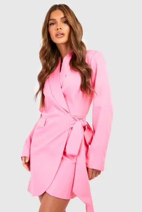 Tie Wrap Blazer Dress