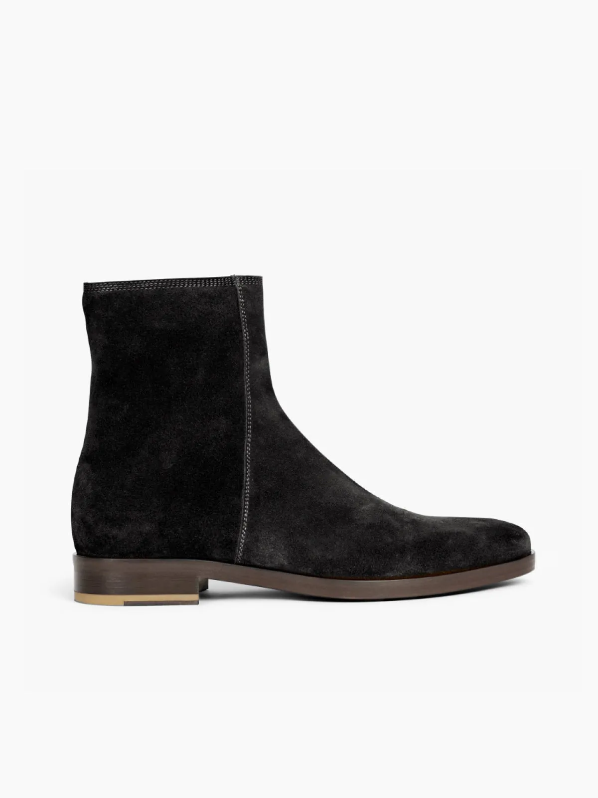 TOMBALI Suede Zip-up Ankle Boot