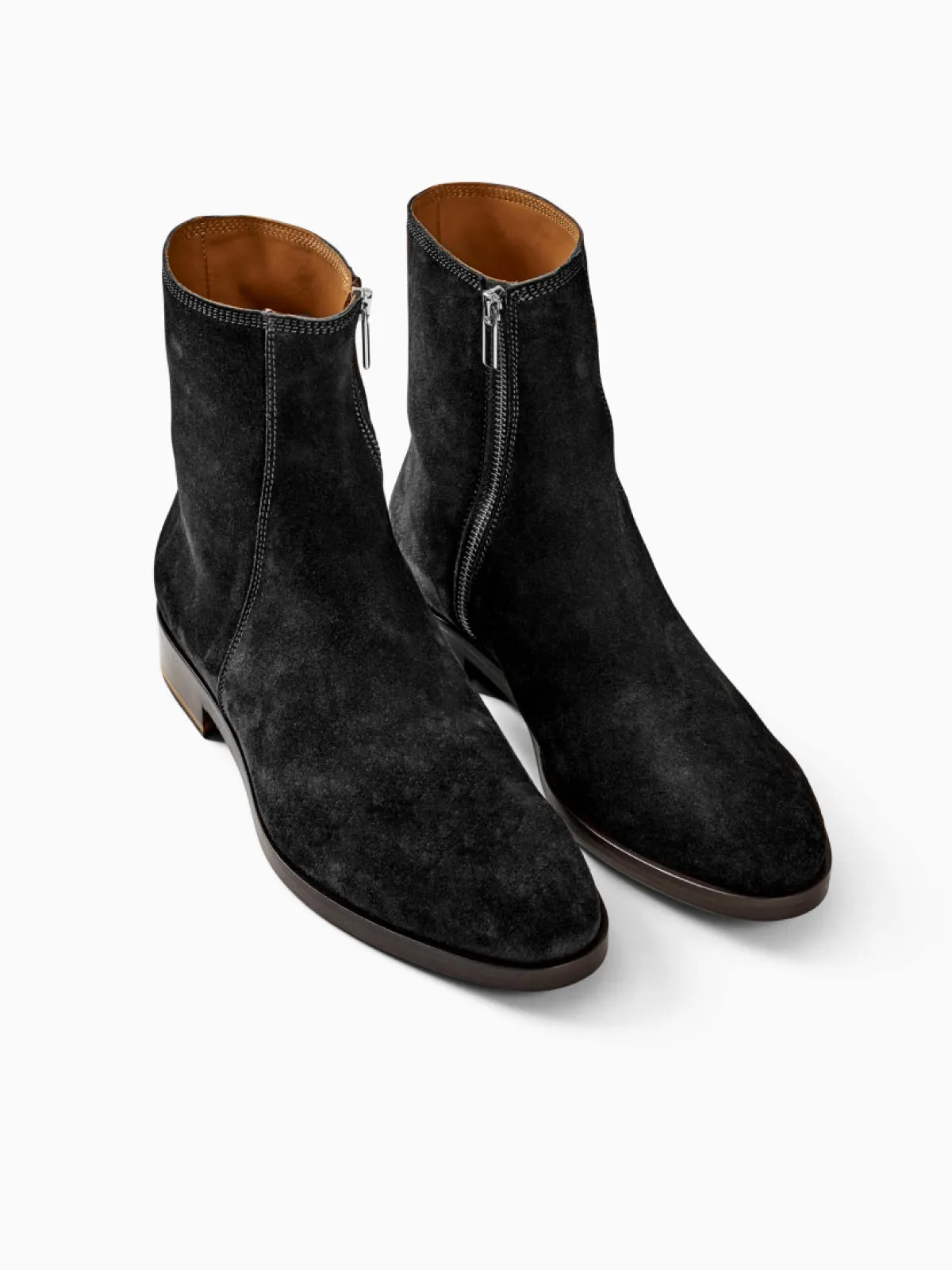 TOMBALI Suede Zip-up Ankle Boot