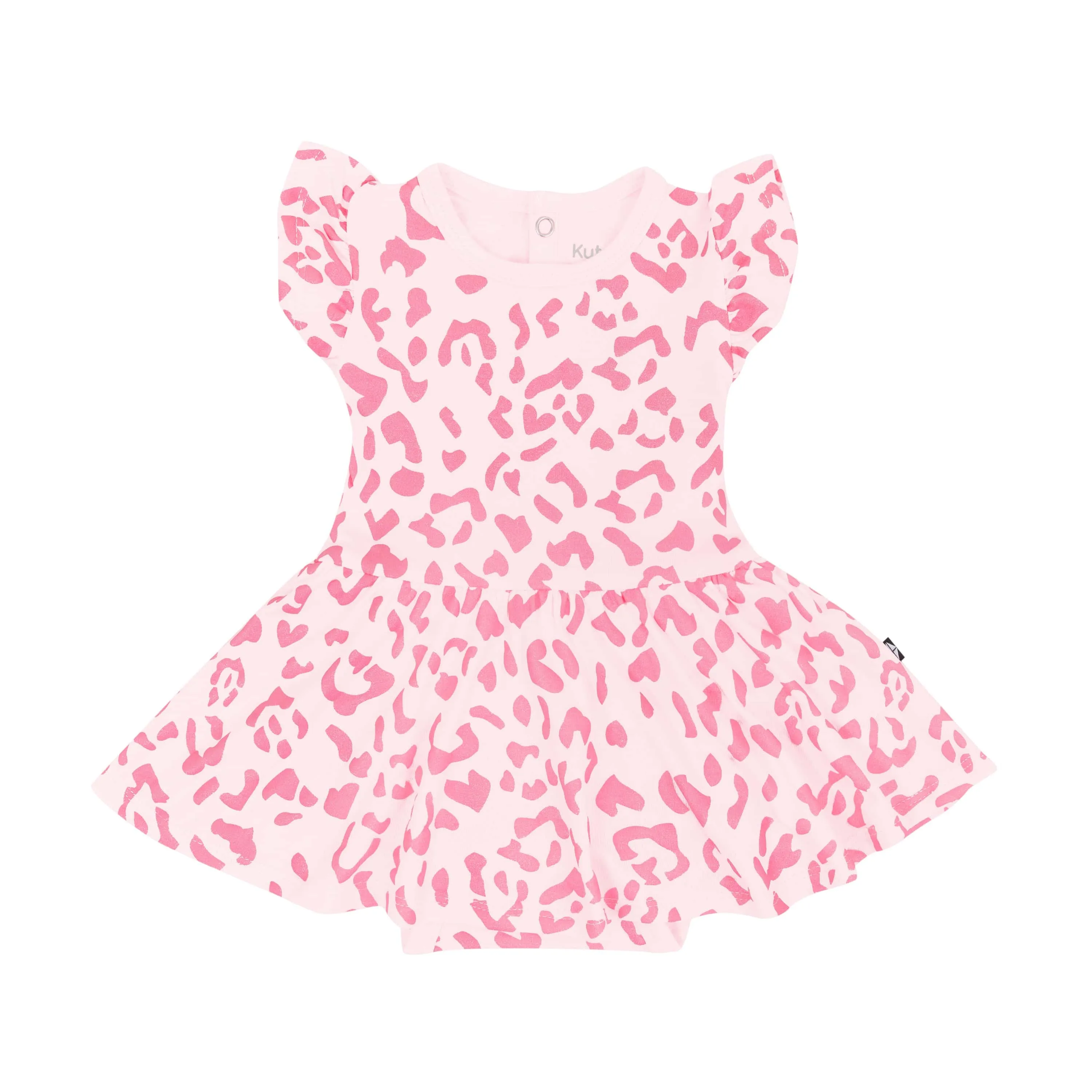 Twirl Bodysuit Dress in Sakura Leopard