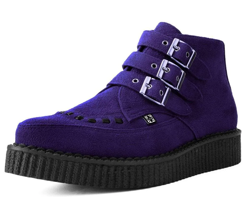 Ultra Violet 3-Buckle Pointed Creeper Boot