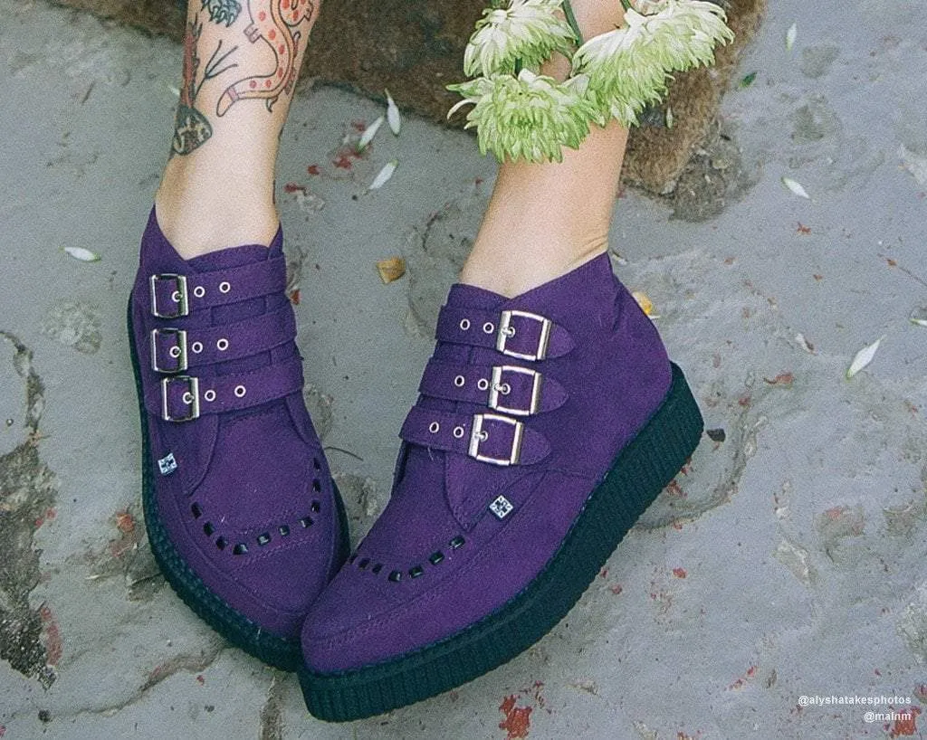 Ultra Violet 3-Buckle Pointed Creeper Boot