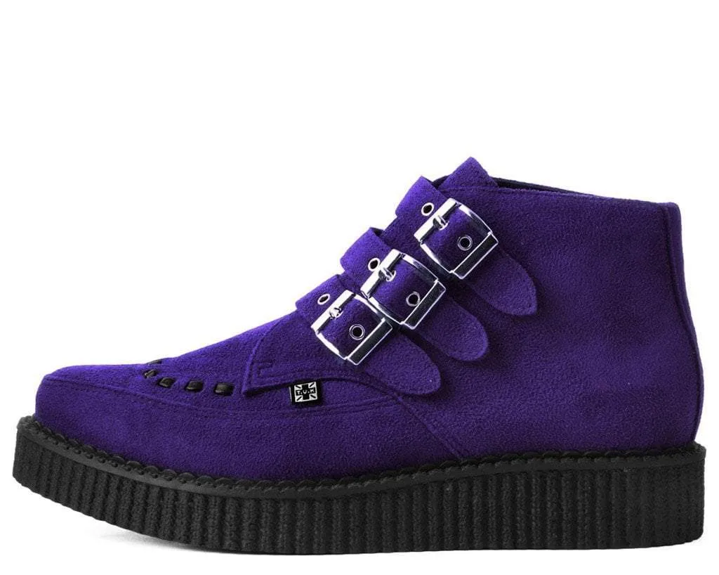 Ultra Violet 3-Buckle Pointed Creeper Boot