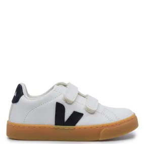 Veja Extra White and Black Velcro Sneaker