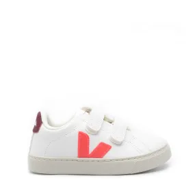 Veja Rose Fluo Marsala Velcro Sneaker