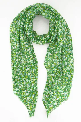 Vintage Floral Print Scarf