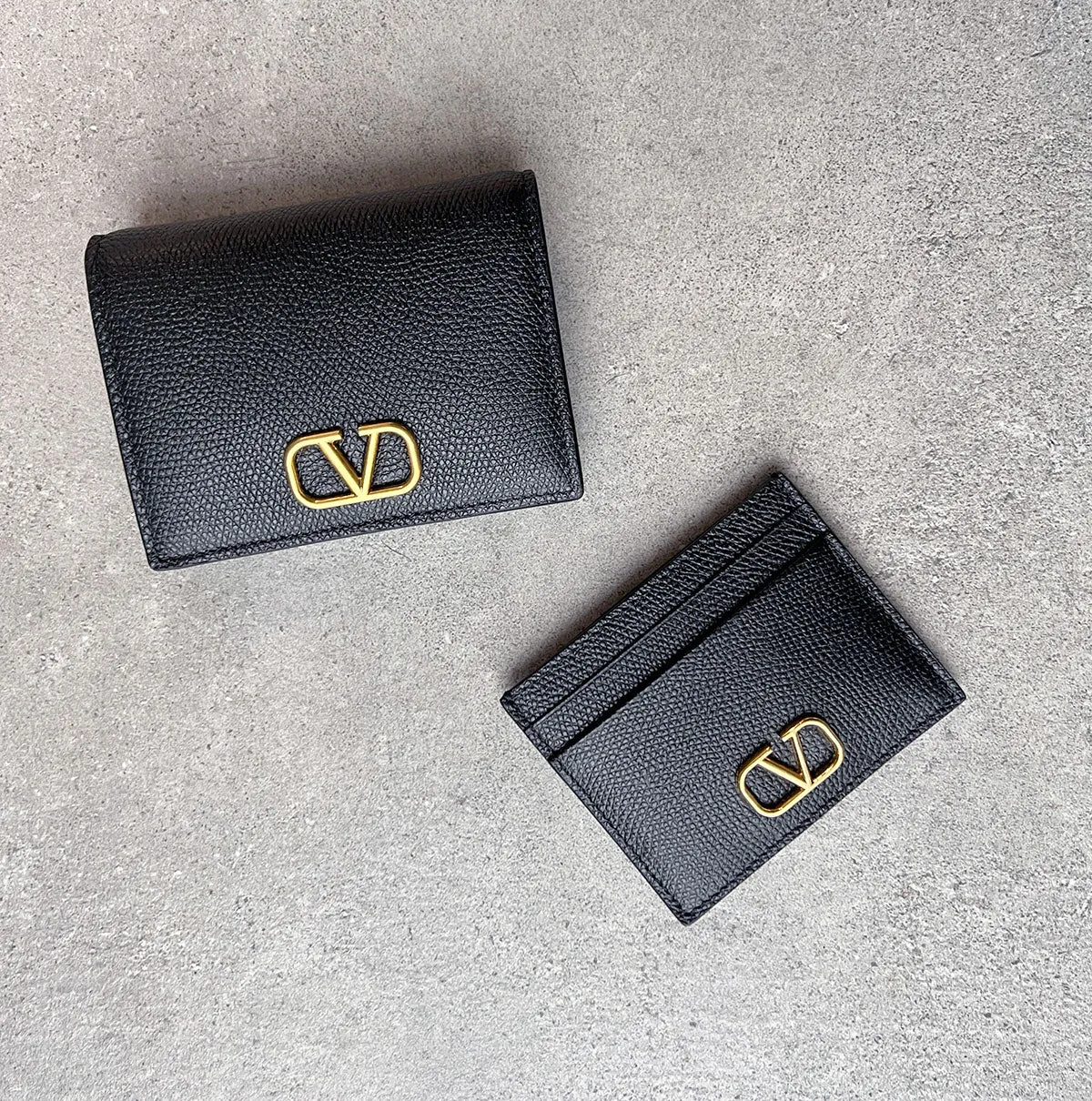 VLogo French Wallet, Black