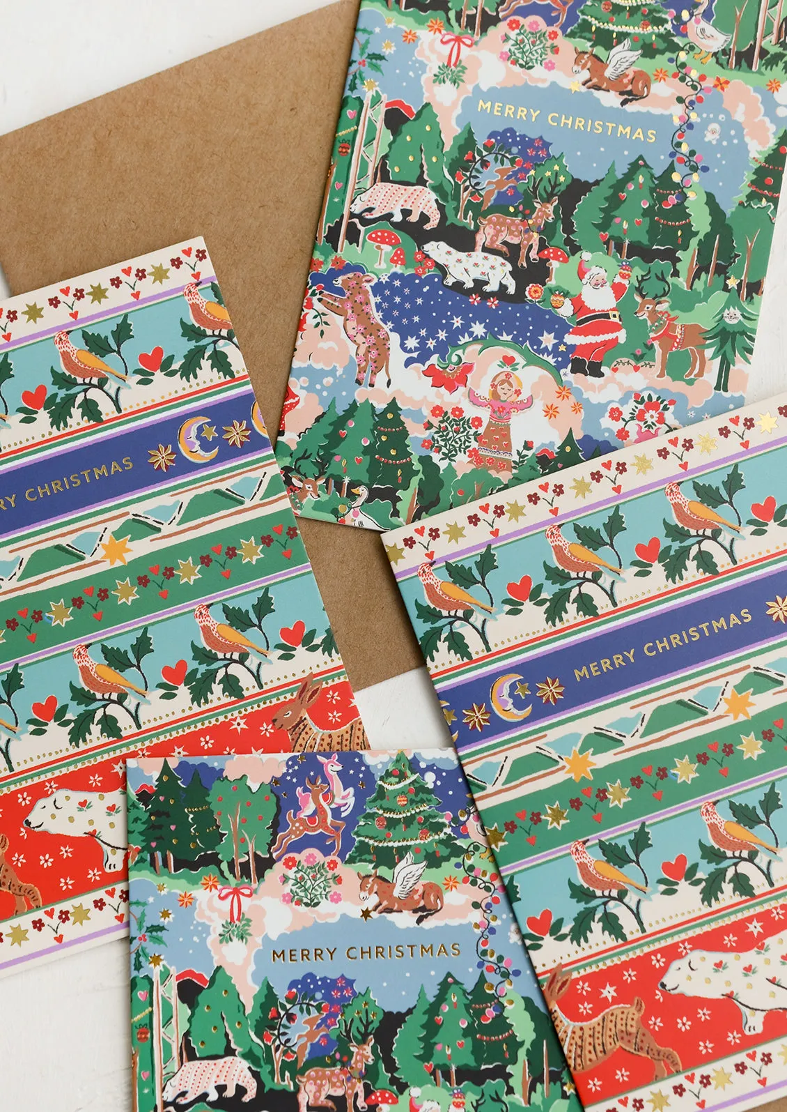 Whimsical Christmas Card Set