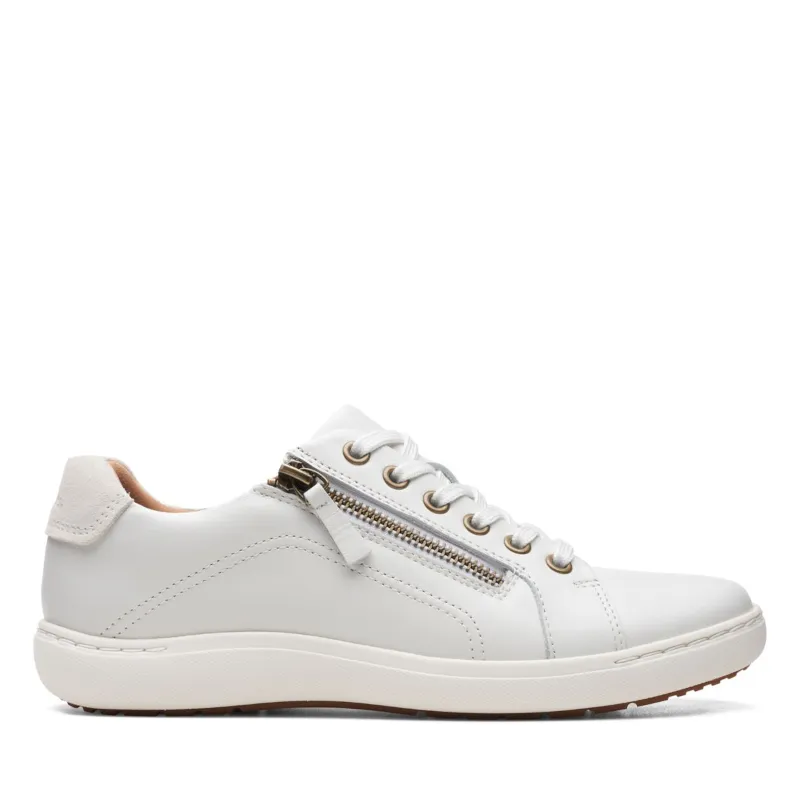 Women’s Clarks Nalle Lace – White Leather