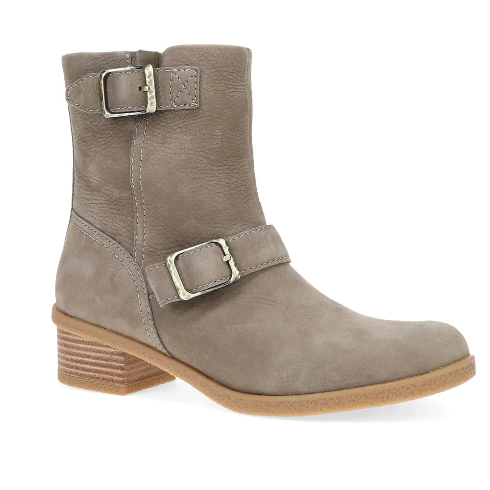 Women's Dansko Delphine Waterproof Nubuck Boot Color: Stone