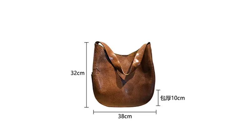 Women's Luxury Vintage Genuine Leather Outdoor Shoulder Handbag