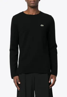 X Lacoste Logo-Patch Wool Sweater